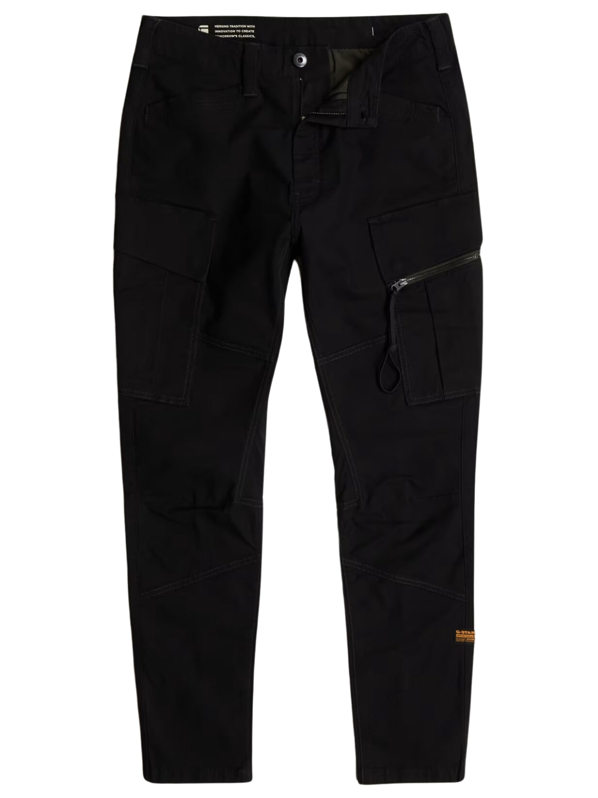 G-Star Cargo Pants Zip Pocket 3D Skinny Black